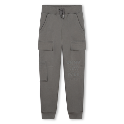 Joggers in felpa di cotone DKNY RAGAZZO