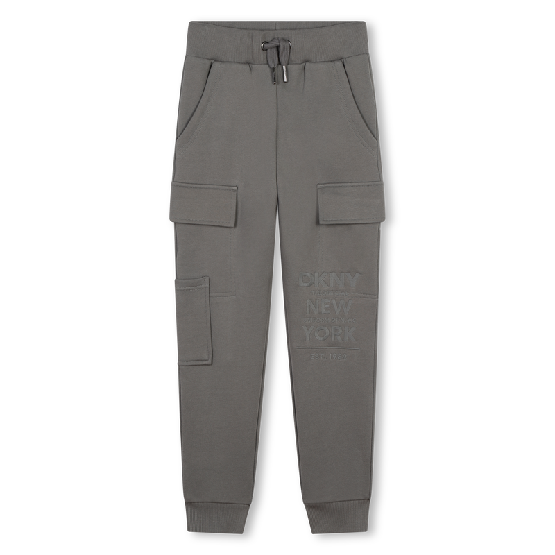 Joggers in felpa di cotone DKNY 
                        RAGAZZO