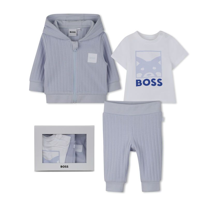 SET CARDIGAN + PANTALONI + T-SHIRT BOSS 
                        RAGAZZO