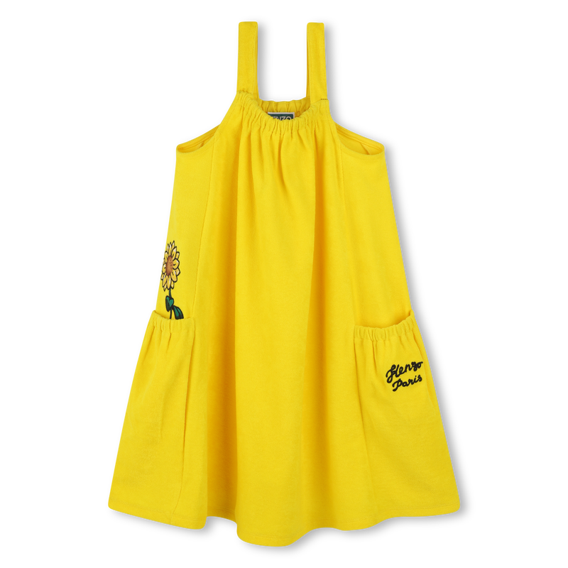 Vestito in spugna con ricami KENZO KIDS 
                        BAMBINA