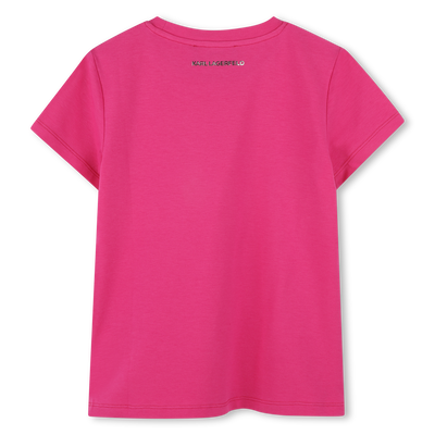 T-shirt a maniche corte KARL LAGERFELD KIDS BAMBINA