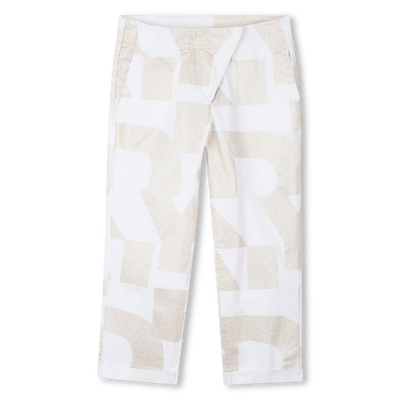 Pantaloni in lino e cotone DKNY BAMBINA