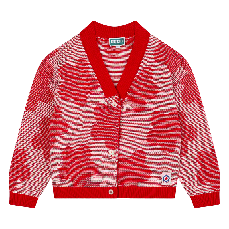 Cardigan con bottoni a fiori KENZO KIDS 
                        BAMBINA