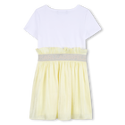 Abito bi-materiale manica corta KARL LAGERFELD KIDS 
                    BAMBINA
