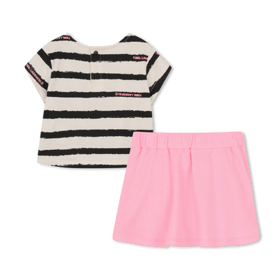 SET T-SHIRT E GONNA KARL LAGERFELD KIDS BAMBINA
