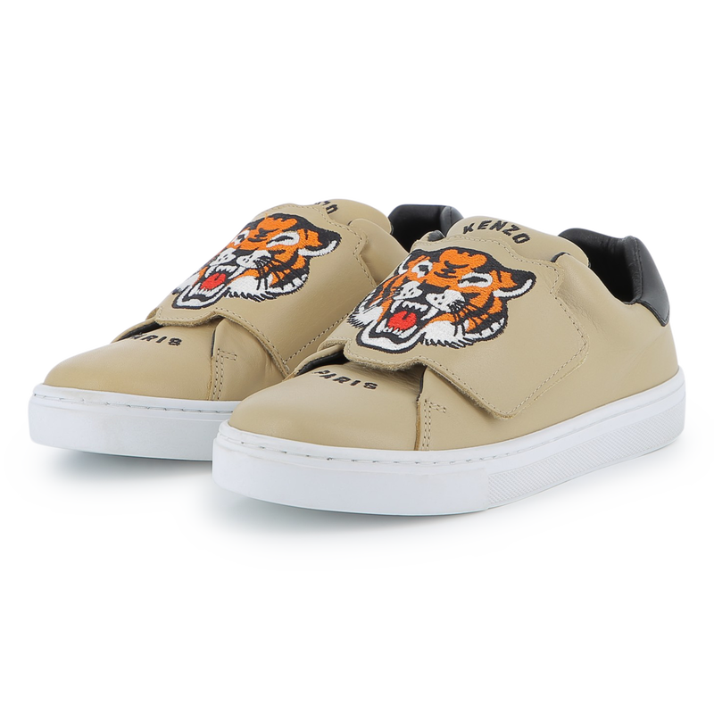 Scarpe da ginnastica in pelle bovina KENZO KIDS 
                        UNISEX