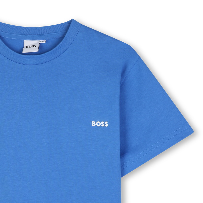 T-SHIRT A MANICHE CORTE BOSS 
                        RAGAZZO