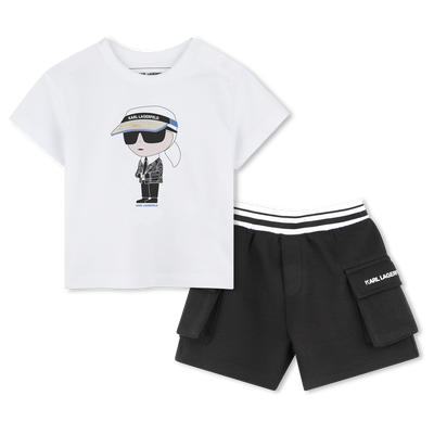 TEE SHIRT+SHORT KARL LAGERFELD KIDS RAGAZZO