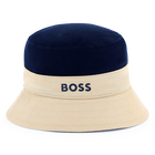 Bob reversibile in cotone BOSS 
                    RAGAZZO