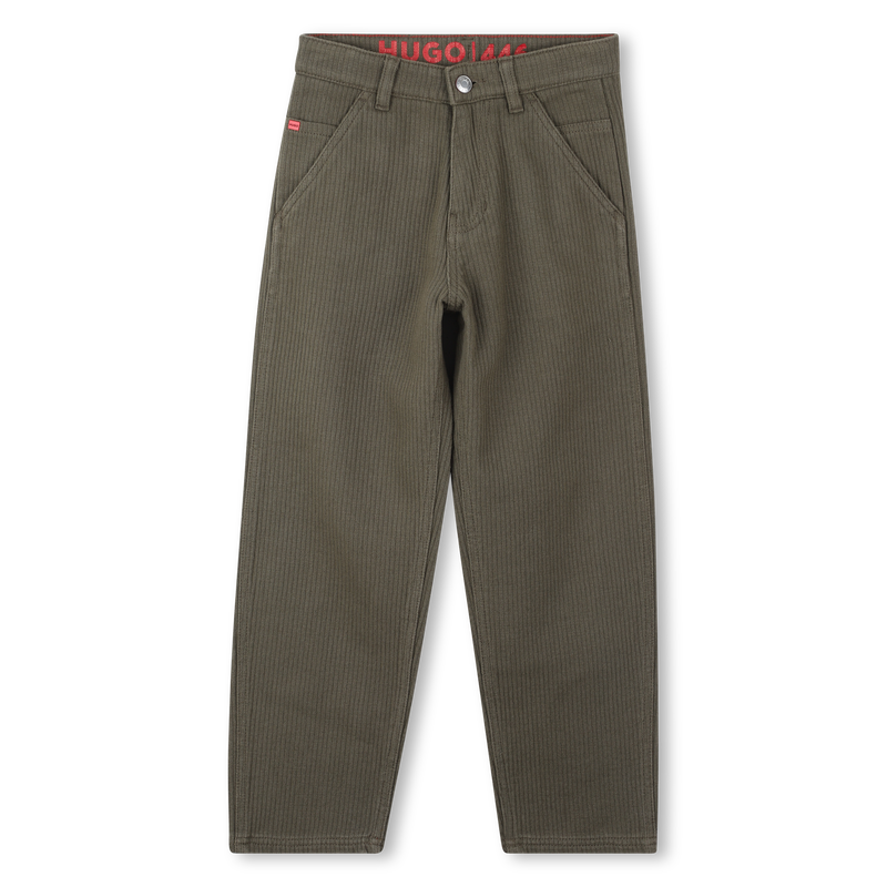 Pantaloni in velluto a coste HUGO 
                        RAGAZZO