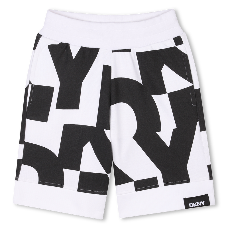 Bermuda in felpa di cotone DKNY 
                        UNISEX