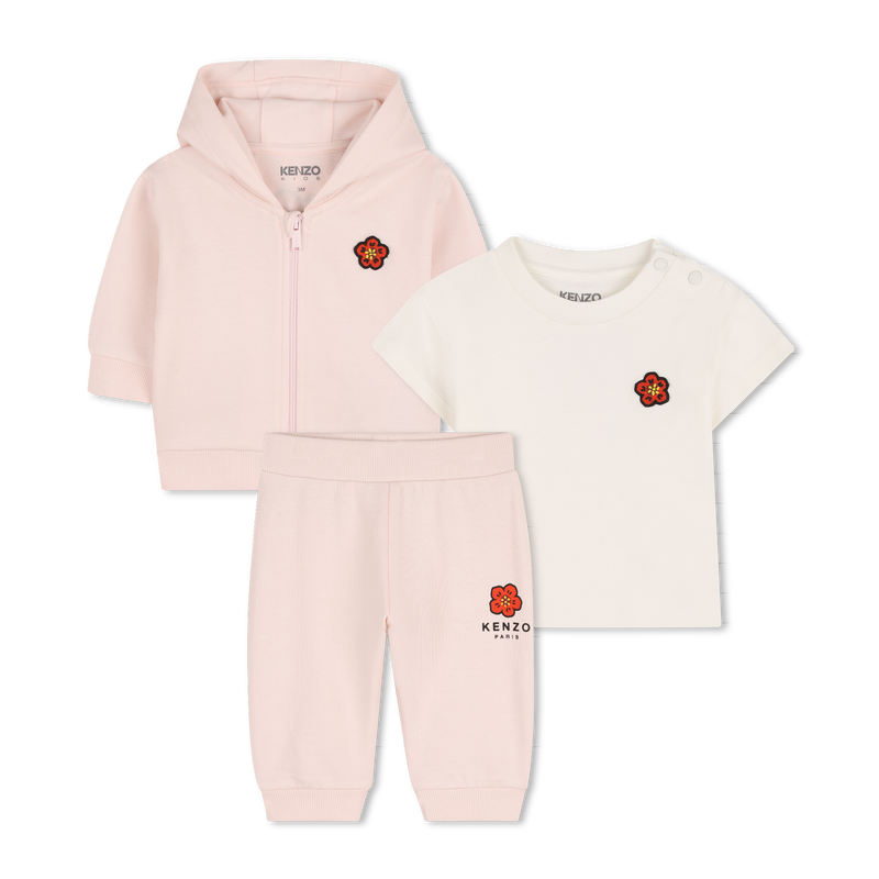 SET T-SHIRT, CARDIGAN E PANTALONI KENZO KIDS 
                        UNISEX