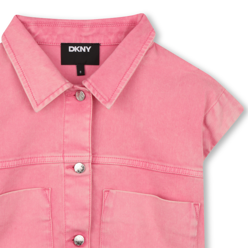 GIACCHE 2 IN 1 CON MANICHE RIMOVIBILI DKNY 
                        BAMBINA