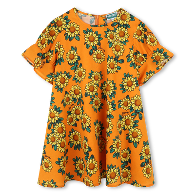 Vestito stampa girasole KENZO KIDS BAMBINA