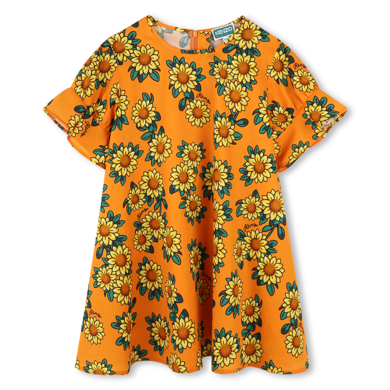 Vestito stampa girasole KENZO KIDS 
                        BAMBINA