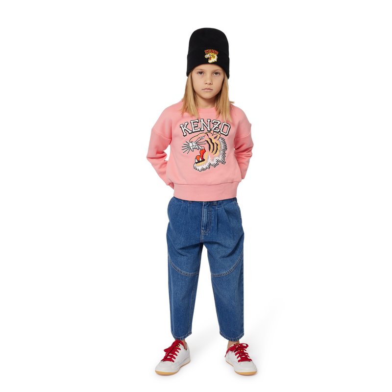Jeans con inserti e pieghe KENZO KIDS 
                        BAMBINA