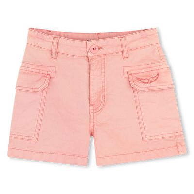 Shorts ricamati effetto d&eacute;lav&eacute; ZADIG & VOLTAIRE BAMBINA