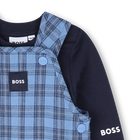 Completo salopette e t-shirt BOSS 
                    RAGAZZO