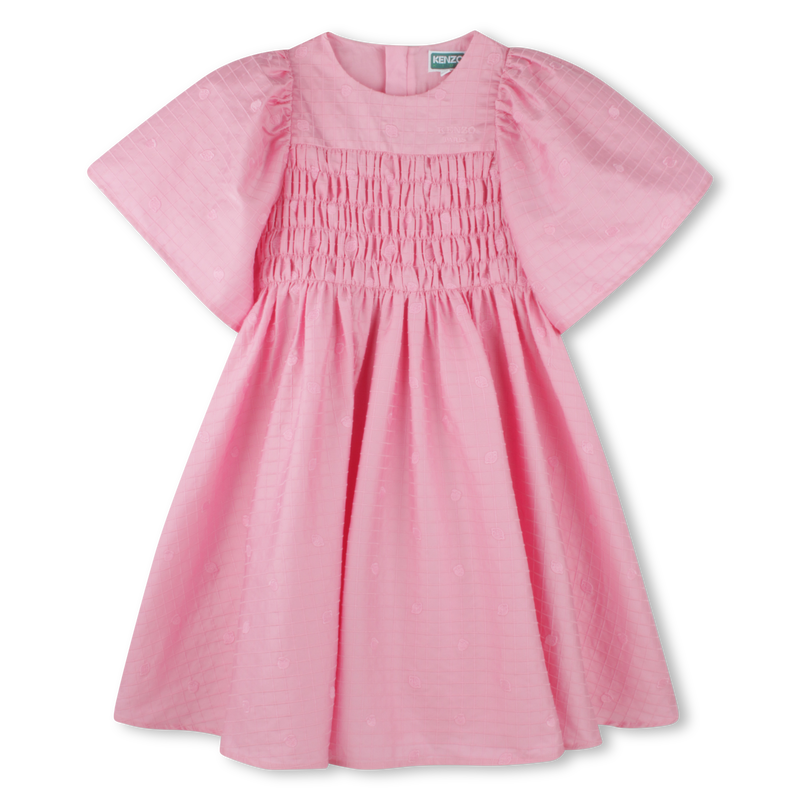 Vestito in satin di cotone KENZO KIDS 
                        BAMBINA