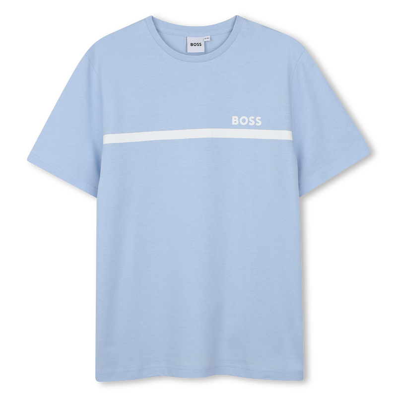T-SHIRT A MANICHE CORTE BOSS 
                        RAGAZZO