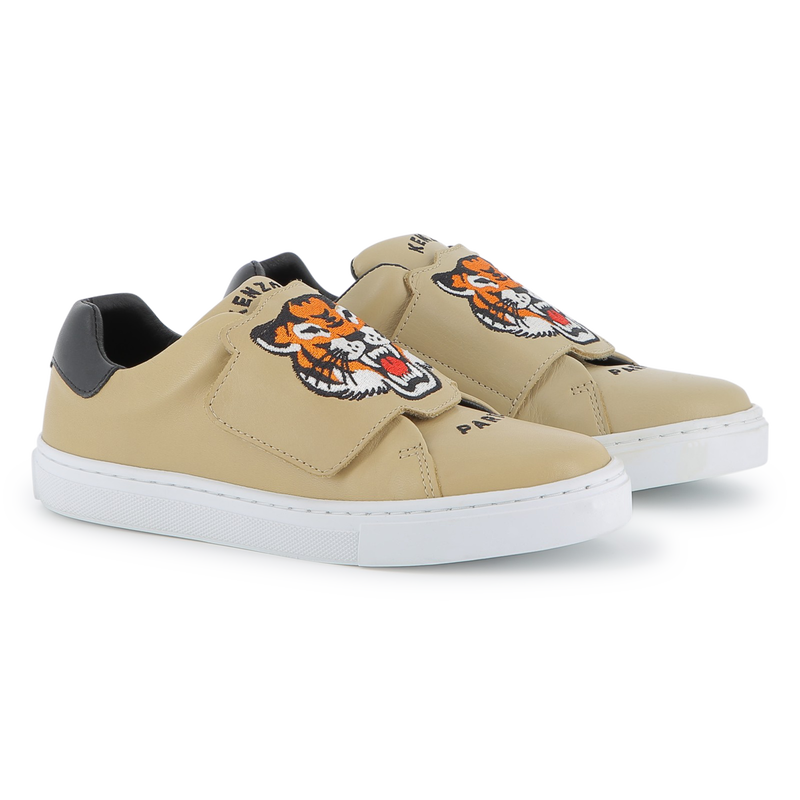 Scarpe da ginnastica in pelle bovina KENZO KIDS 
                        UNISEX