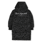 Piumino lungo con cappuccio KARL LAGERFELD KIDS 
                    BAMBINA