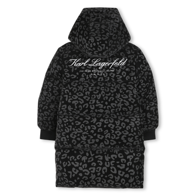 Piumino lungo con cappuccio KARL LAGERFELD KIDS BAMBINA