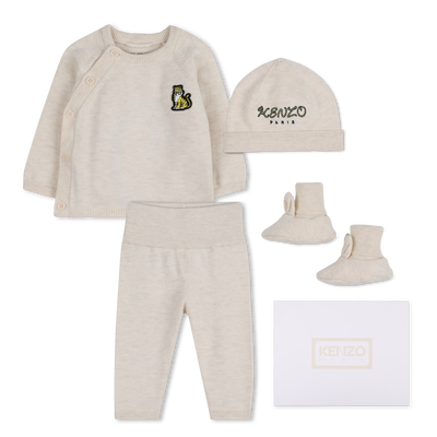 Completo maglione, pantaloni, berretto e calze KENZO KIDS UNISEX