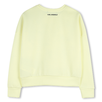 MAXI FELPA STAMPATA KARL LAGERFELD KIDS BAMBINA