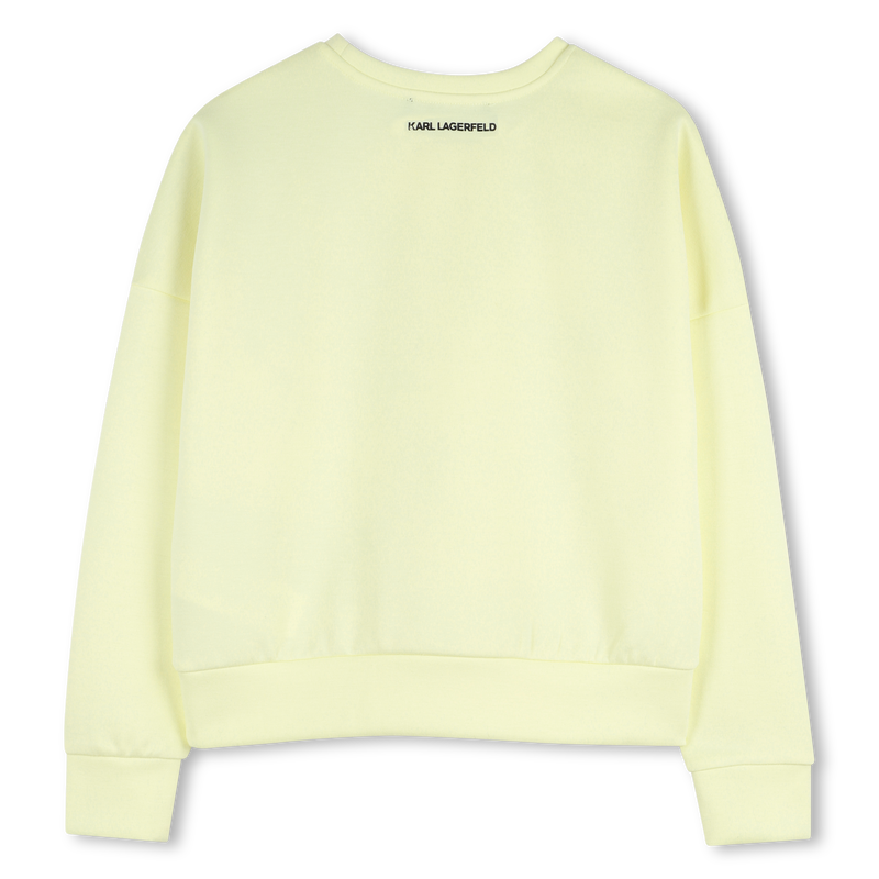 MAXI FELPA STAMPATA KARL LAGERFELD KIDS 
                        BAMBINA