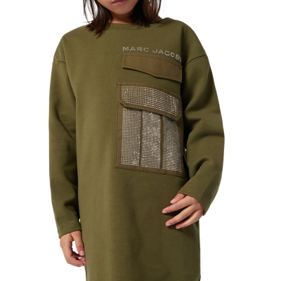 Vestito maniche lunghe cotone MARC JACOBS BAMBINA