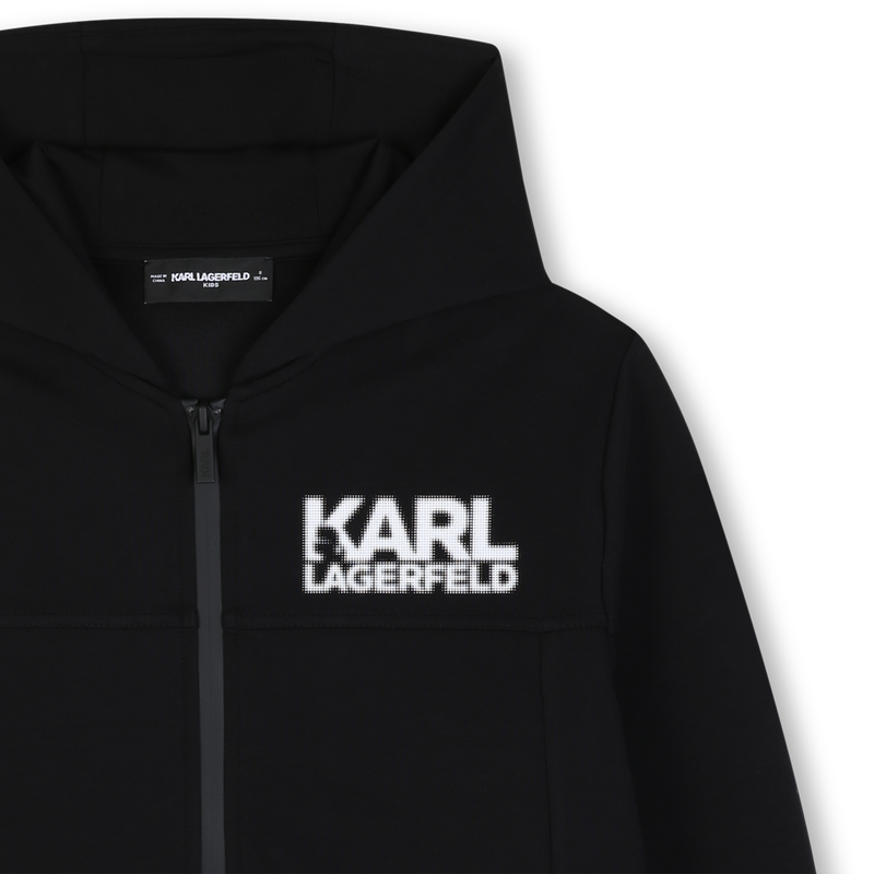 Cardigan con cappuccio KARL LAGERFELD KIDS 
                        RAGAZZO