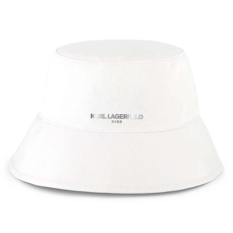 Bob ricamato in cotone KARL LAGERFELD KIDS 
                        BAMBINA