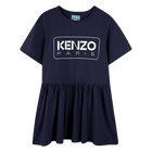 Vestito con stampa e volant KENZO KIDS 
                    BAMBINA