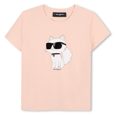 T-shirt a maniche corte KARL LAGERFELD KIDS BAMBINA