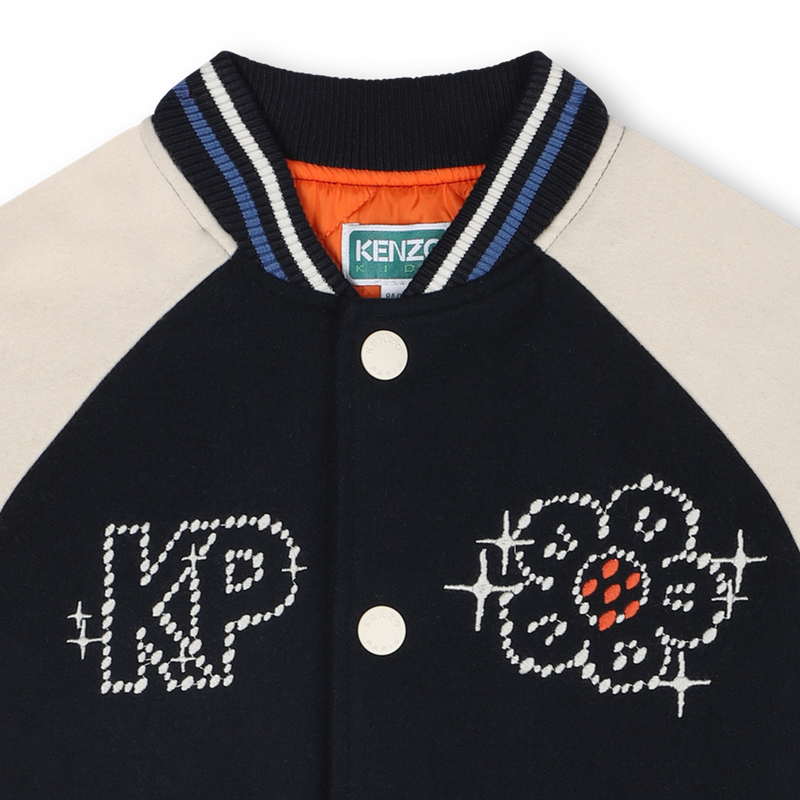 Bomber con chiusura a scatto KENZO KIDS 
                        BAMBINA
