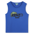 Canotta logata in cotone KENZO KIDS 
                    RAGAZZO