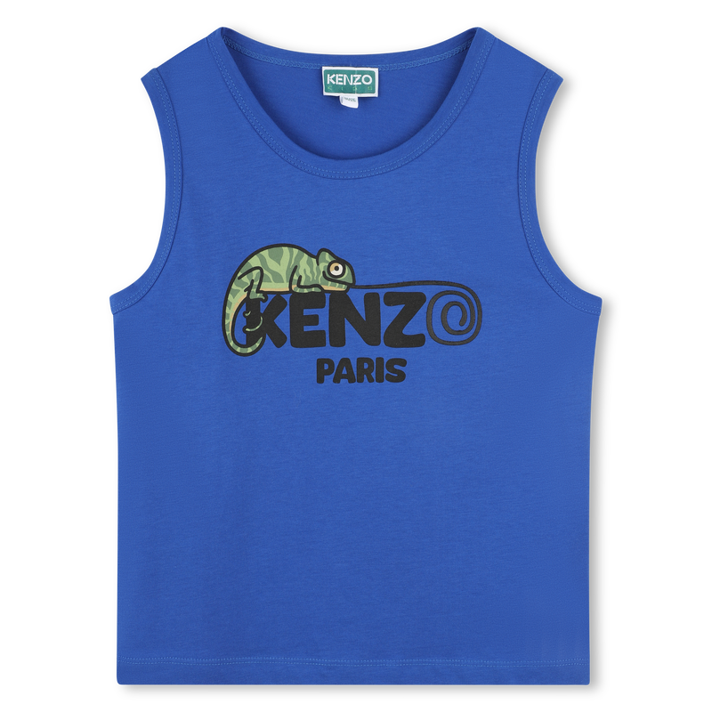Canotta logata in cotone KENZO KIDS 
                        RAGAZZO