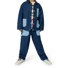 Jeans con tasche e ricami KENZO KIDS 
                    RAGAZZO