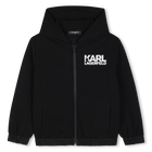 Cardigan con cappuccio KARL LAGERFELD KIDS 
                    RAGAZZO