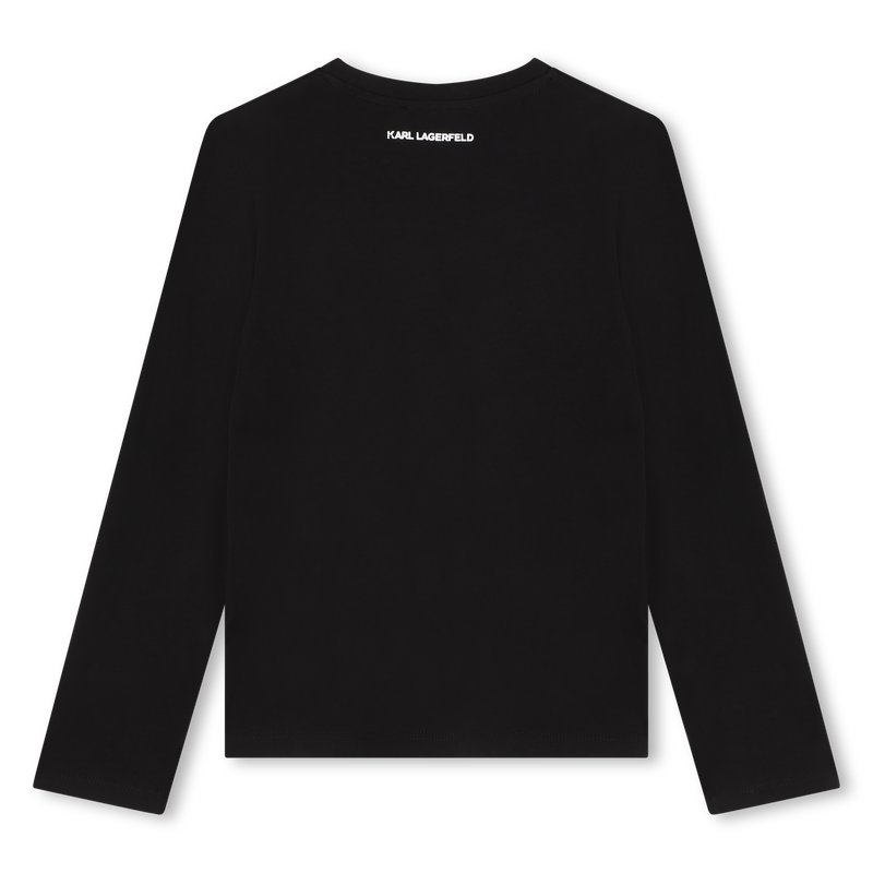 T-shirt con stampa applicata KARL LAGERFELD KIDS 
                        BAMBINA