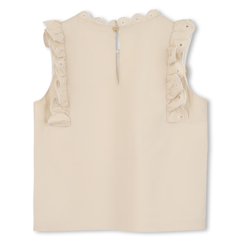 T-SHIRT CON RICAMO FLOREALE CHLOE 
                        BAMBINA