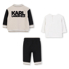 Set cardigan e pantaloni in doppia jersey KARL LAGERFELD KIDS 
                    RAGAZZO