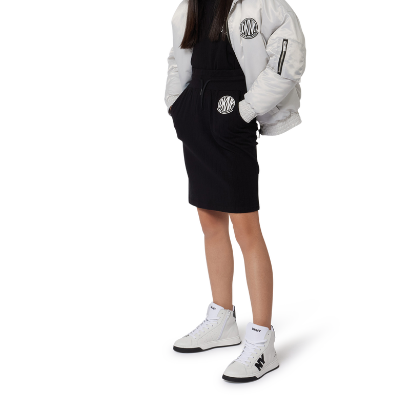 Giacca con zip effetto raso DKNY 
                        BAMBINA