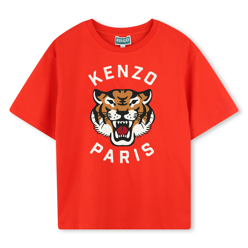 KENZO KIDS T-shirt in cotone con stampa per RAGAZZO Kids around