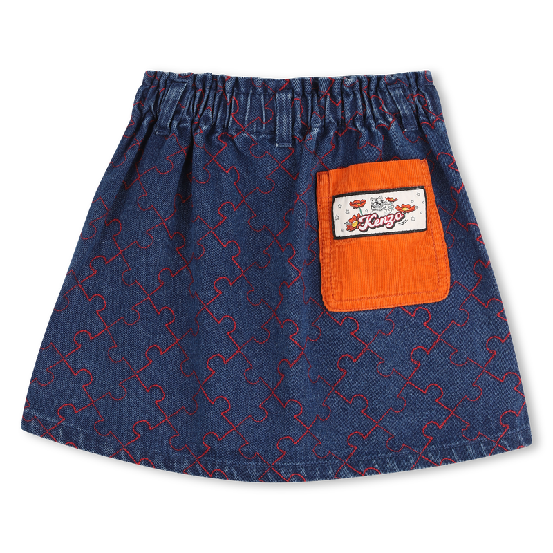 Gonna in denim KENZO KIDS 
                        BAMBINA