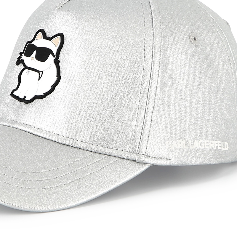 Cappello regolabile con badge KARL LAGERFELD KIDS 
                        BAMBINA