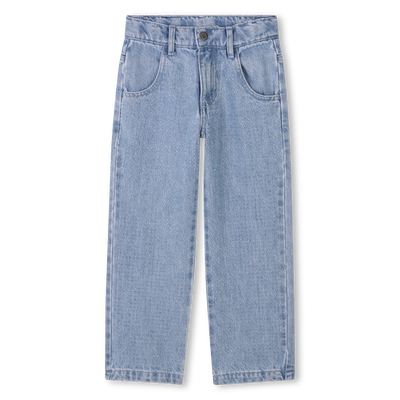 Jeans con strass transparenti MARC JACOBS BAMBINA
