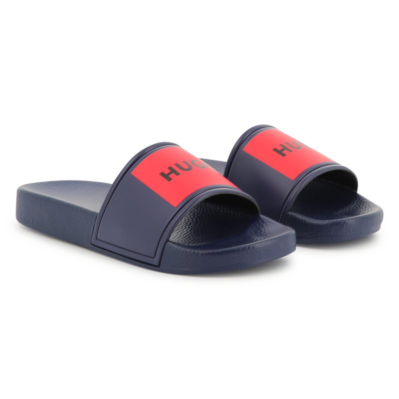 Ciabatte con patch HUGO 
                        RAGAZZO