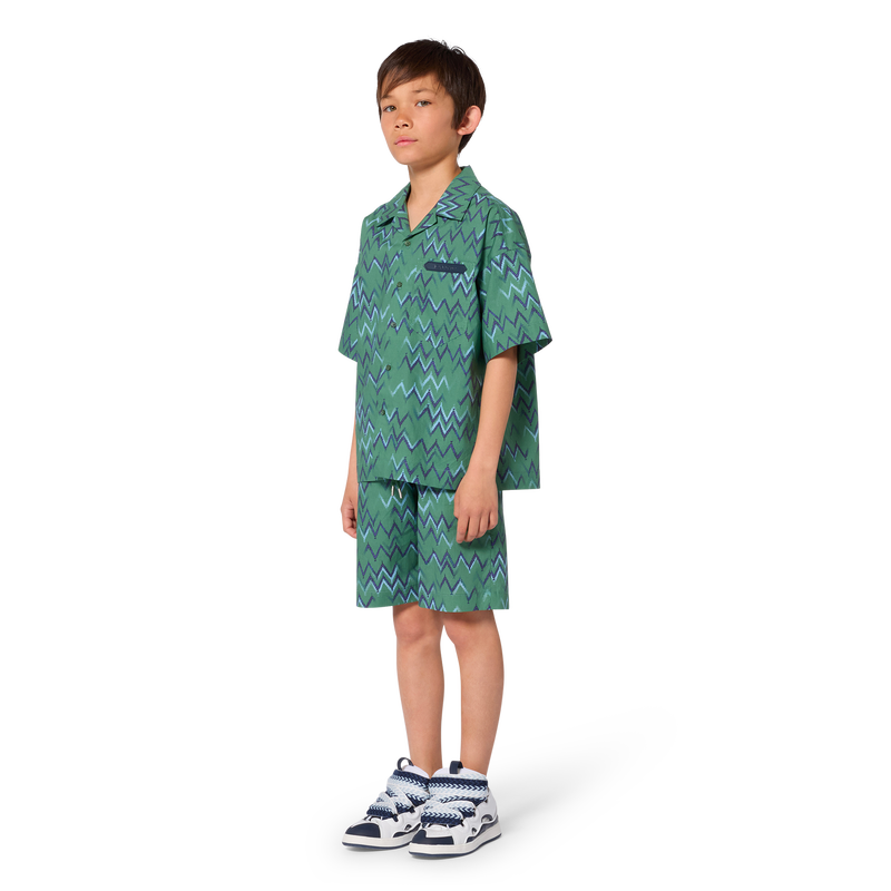 CAMICIA A MANICHE CORTE LANVIN 
                        RAGAZZO